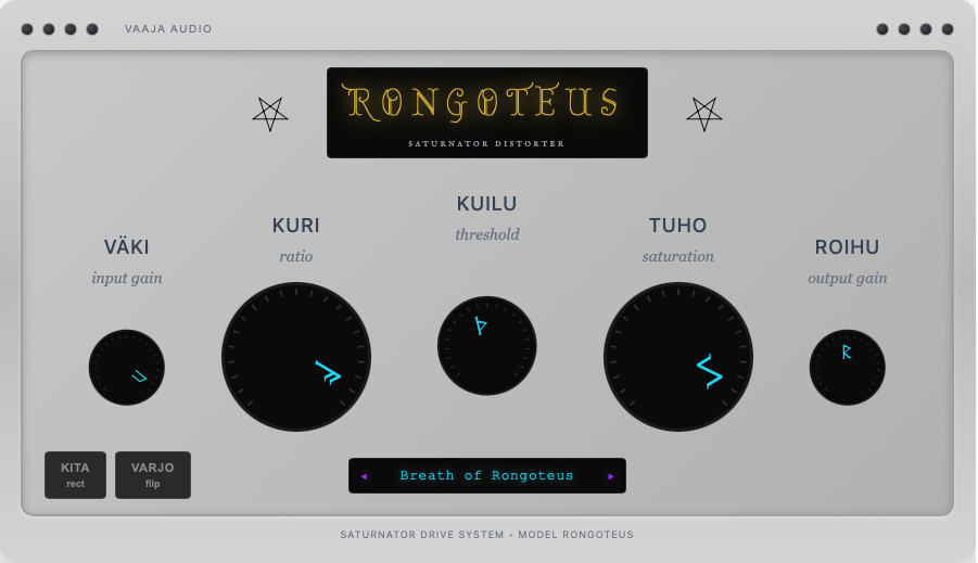 Rongoteus Saturnator Distorter interface